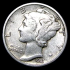 1931-S Mercury Dime Silver  ---- Nice Coin ---- #536U