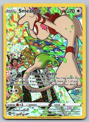 Smeargle TG10/TG30 Holo Pokemon Holo LP Silver Tempest Trainer Gallery
