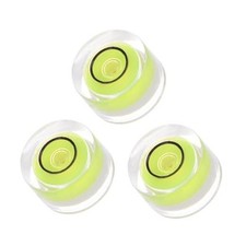 3pcs Small Circular Bubble Spirit Levels - 10mm Diameter 6mm 10mm x 6mm Lime