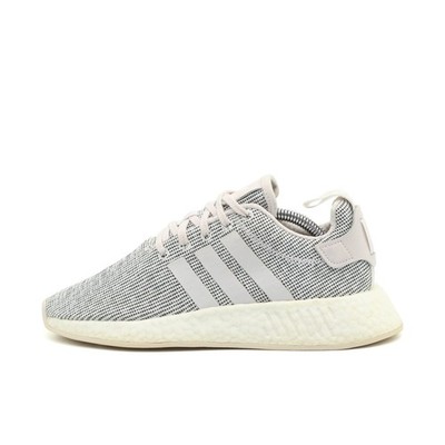 adidas Damen NMD_R2 Schuhe Weiß/Rosa Mesh Low-Top Atmungsaktiv NMD Sneaker EU 38