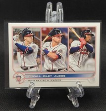Adam Duvall/Austin Riley/Ozzie Albies 2022 Topps Series 1 #181 Atlanta Braves