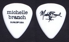 Michelle Branch Signature White Guitar Pick - 2002 Tour