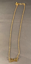 "Baby" Gold Toned Name Necklace Fashion Jewelry Chain Casual Everyday