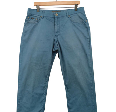 Brax Cooper Fancy Pants Mens 34x31 (Tag 34x32) Blue Regular Fit *Some Fading