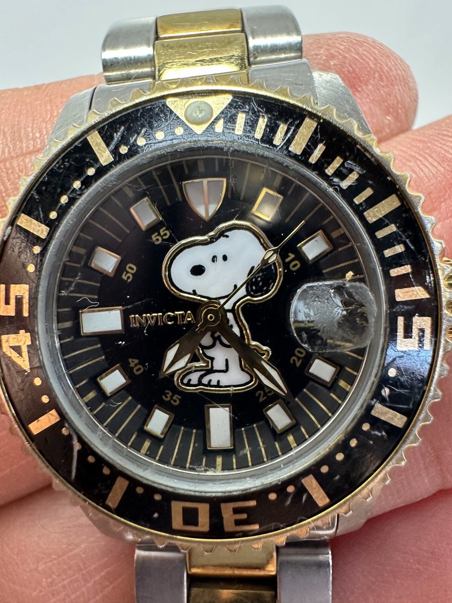 Invicta SNOOPY PEANUTS Swiss Ronda 585 Caliber Women's Watch Steel