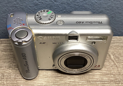 Canon Power Shot A60 2.0 Mega Pixels Digital Camera w/ Leather