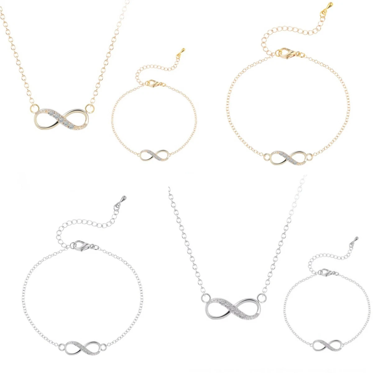 Infinity necklace hotsell and bracelet