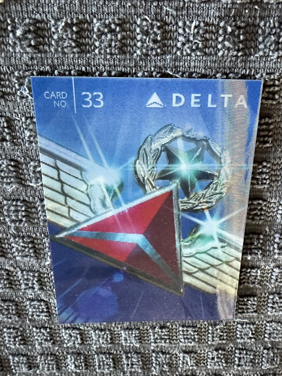 Delta Airlines Trading Card 747-400 Rare #33 One Year Only 2015 | eBay
