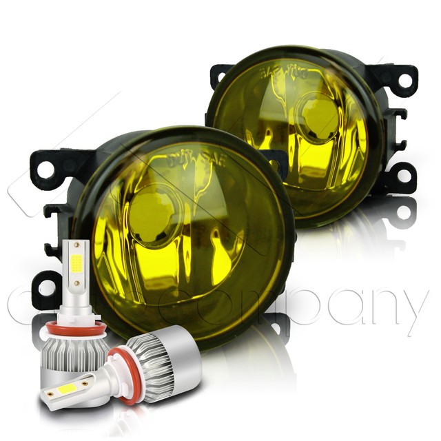 For 20102015 Acura RDX Replacement Fog Lights w/C6 LED Bulbs Yellow eBay