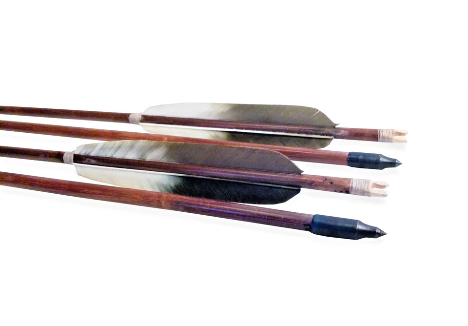 Yumi Longbow Arrows, Traditional Japanese Bamboo Kyudo Arrows 39 inch  100 cm - Image 2 of 4