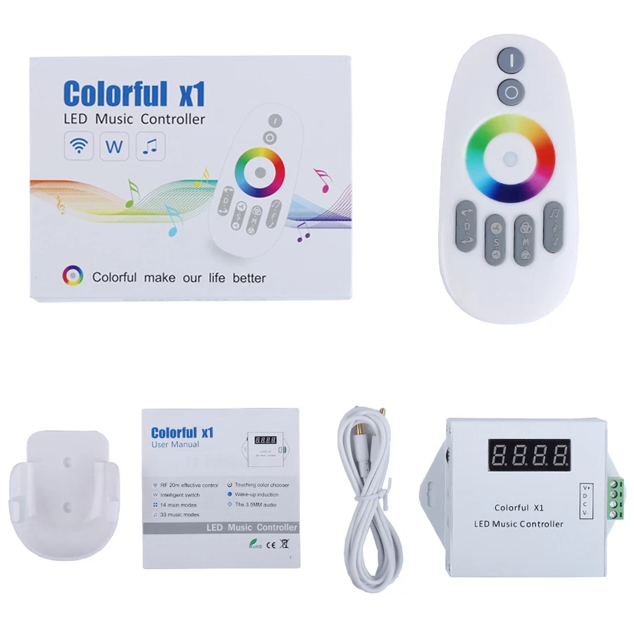 WS2811/WS2812B LED Digital Music Remote Controller DC5-12V; Control 600 Pixels - Image 3 of 4