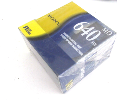 Sony Magneto Optical Disk M.O 640MB EDM-640C2 Pack of 5 Disk | eBay