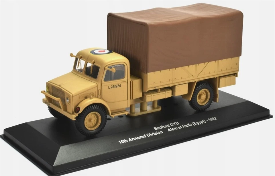Eaglemoss 1/43 Bedford OY 3 Ton Truck RAF 10th Armored Divison Egypt 42 EMW2-22 - Image 3 of 4