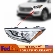For 2013 2014 2015 2016 Hyundai Santa Fe Headlight Headlamp Left Driver Side LH
