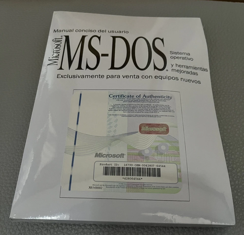 Sistema Operativo Original MS-DOS 6.22 (nuevo sin abrir). Años 80-90. - Imagen 2 de 4
