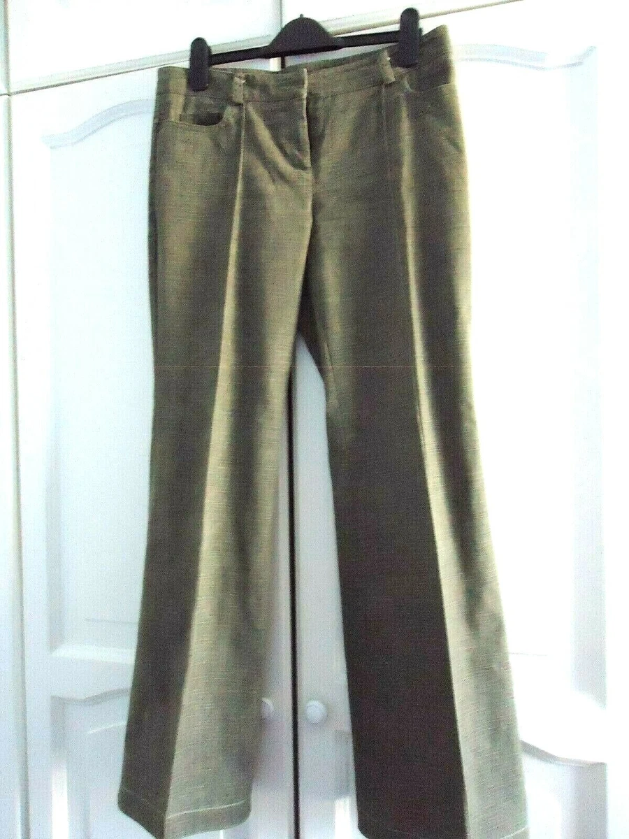 Khaki boot cut jeans sales