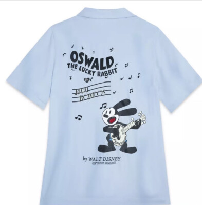 Disney Parks 100th Anniversary Oswald The Lucky Rabbit Camp Shirt