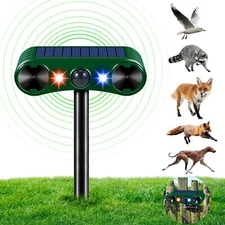 2024 Newest Ultrasonic Animal Repellent Outdoor Solar AnimalRepellerDeerRepellen