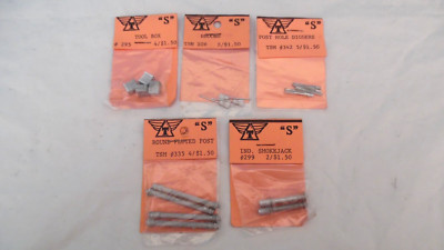 Triangle Scale Models Lot of 5, S Scale Metal Accessories (226,295,299,342.335)