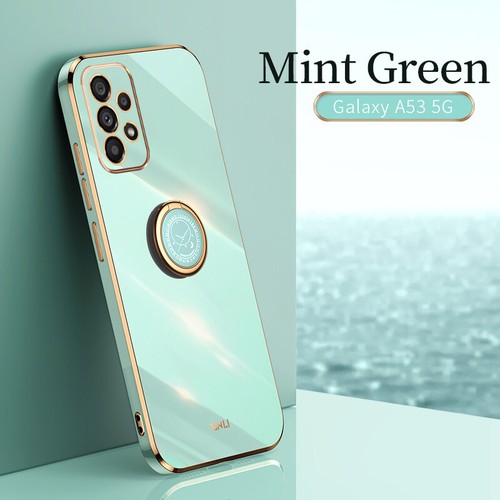 Soft Case For Samsung A12 A22 A32 A52S A71 A72 A50 Plating Ring Stand Slim Cover - Picture 14 of 18