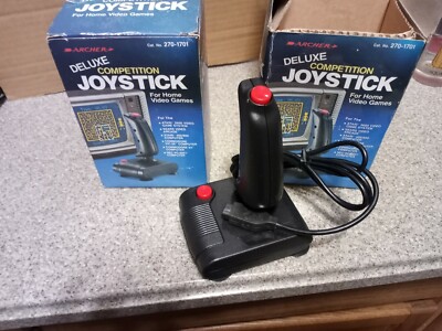 Two Archer Deluxe Competition Joystick Controller Atari & Commodore in new  Box 