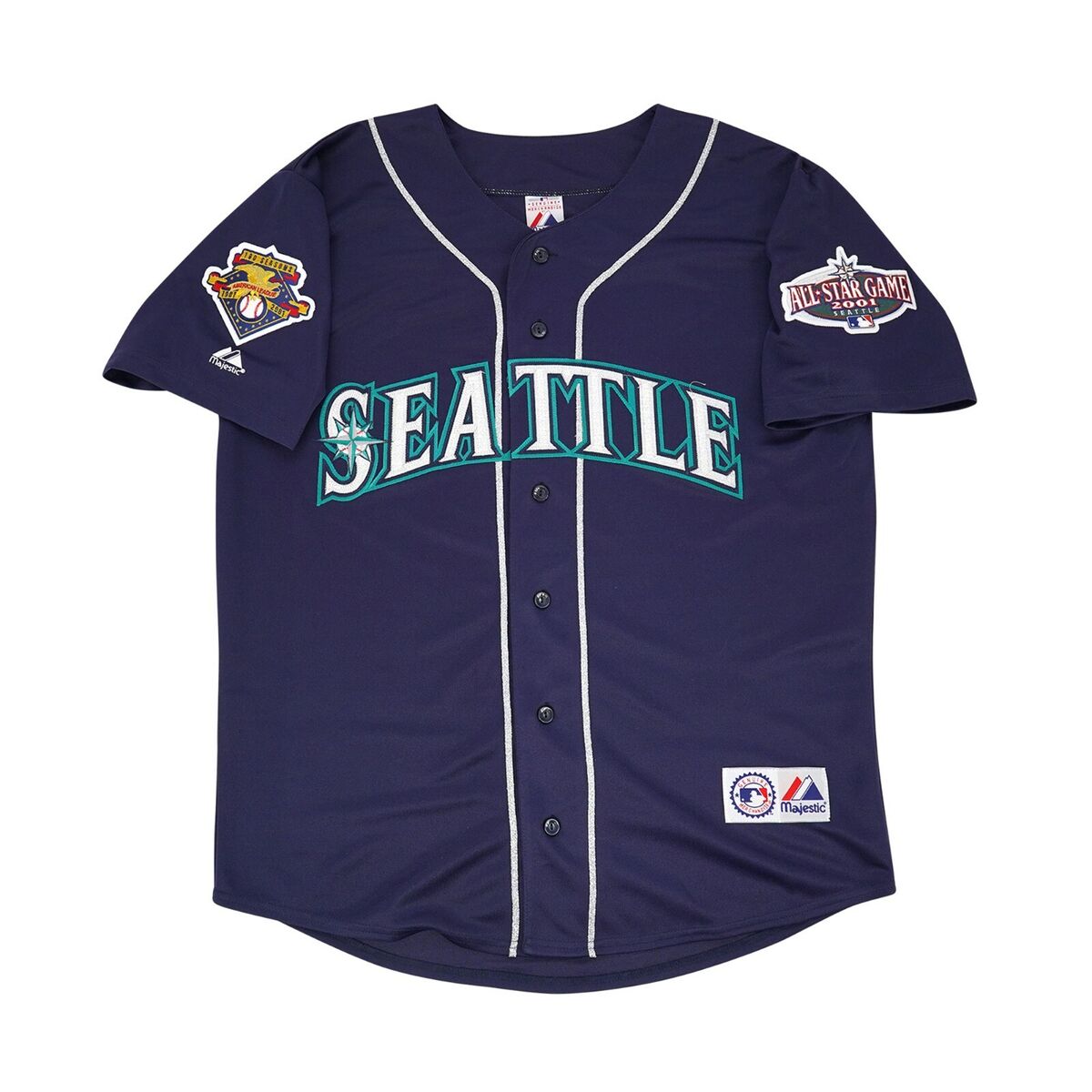 Ichiro Suzuki 2001 Seattle Mariners Home Road Alt Men's Jersey w/ All  Star Patch