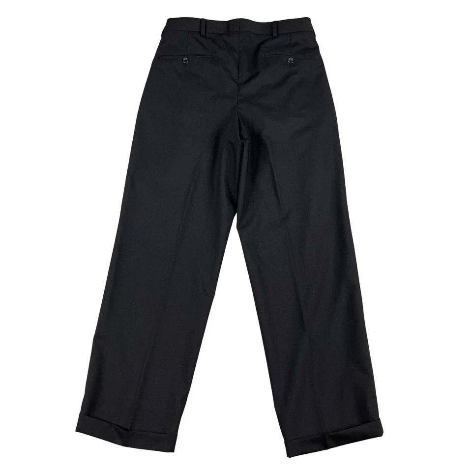 Emanuel Ungaro Womens 100% Wool Black 2 Piece Career Pant Suit Sz 6 - Image 3 of 4