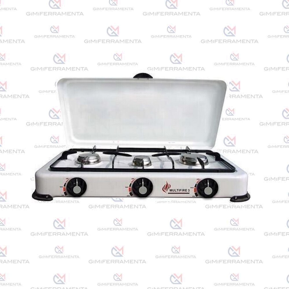 Fornello A Gas Multifire 3 Fuochi GPL Per Bombola