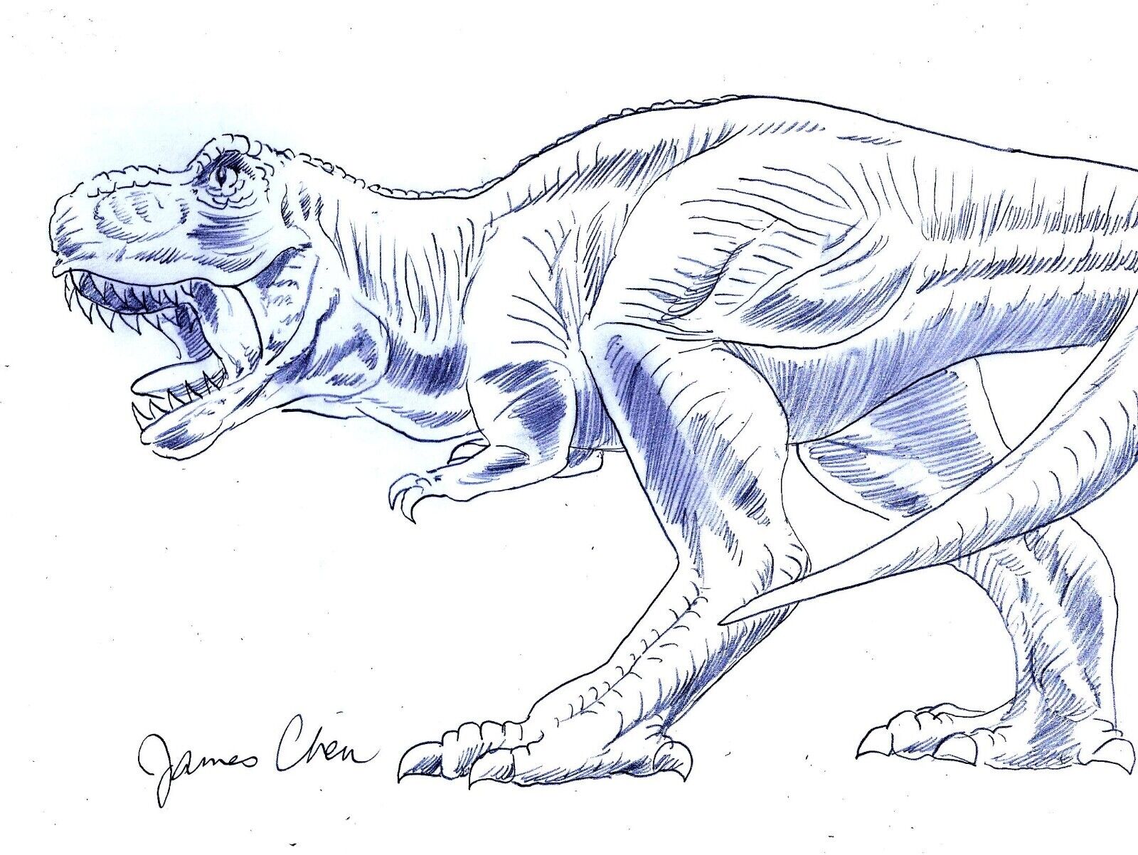 How to Draw Trex Tyrannosaurus Rex dinosaur from Jurassic World Dominion  Easy Step By Step 