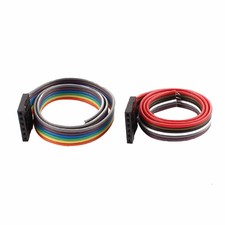 2pcs Female 6P Jumper Wires Ribbon Cable Pi Pic Breadboard DIY 30cm Long-