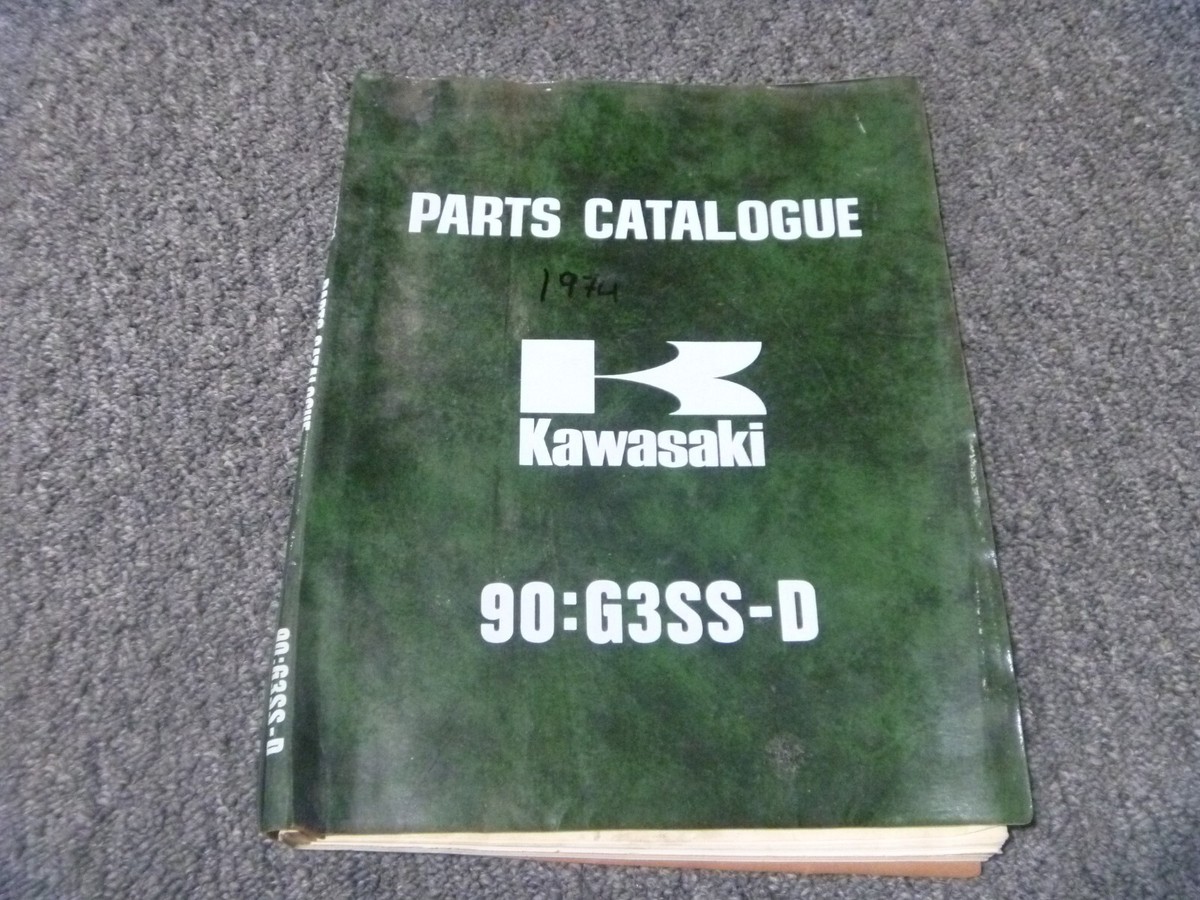 1974 Kawasaki 90:G3SS-D Motorcycle Parts Catalog Manual List 99997