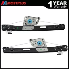 Pair Rear LH+RH Side Window Regulators For BMW 323i 325i 325xi 328i 330i 330xi