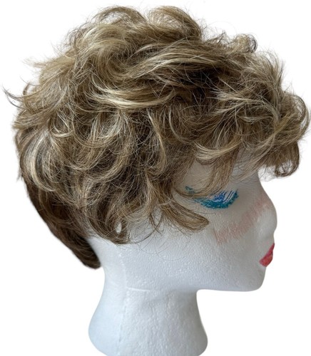 Paula Young Wig A1043 SF13/16 Short Fun Wispy Honey Blonde to Brown Transition - Picture 15 of 20
