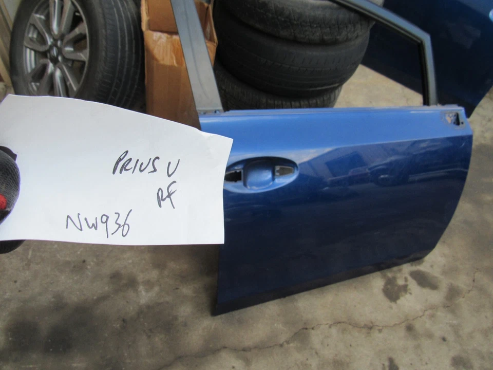 2012 2017 Toyota Prius V lado direito do passageiro porta dianteira concha azul fabricante de equipamento original - Imagem 2 de 4