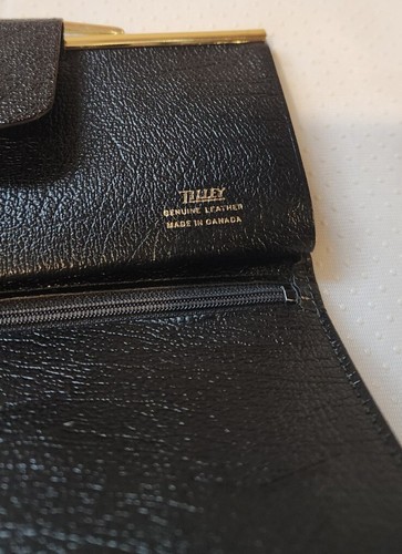 Tilley Genuine leather Wallet. Made in Canada. Color Black - Foto 5 di 15