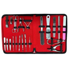 22-Piece Professional Stainless Steel Manicure  Pedicure Kit