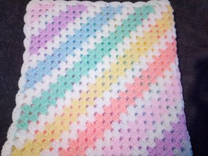 hand crochet baby blanket