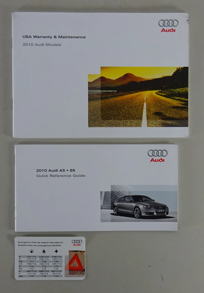 Wallet + Owner's Manual / Handbook Audi S5 Typ 8T from 05/2008 - Bild 2 von 2