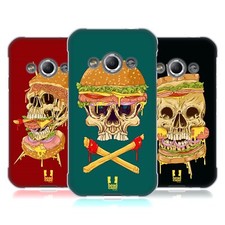 FUNDA HEAD CASE DESIGNS CALAVERA SÁNDWICHES GEL SUAVE PARA TELÉFONOS SAMSUNG 4