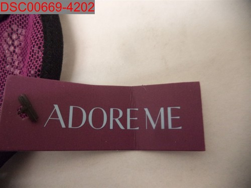 NWT - Adore Me Women's Jet Black with Lace Cheeky Panty, Size M 887927986408 - 第 7/9 張圖片