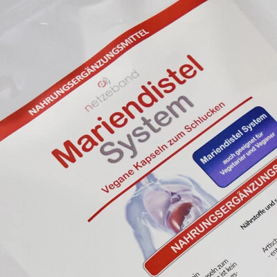 NETZEBAND Mariendistel System mit Silymarin Artischocke Löwenzahn Extrakte vegan Kapseln