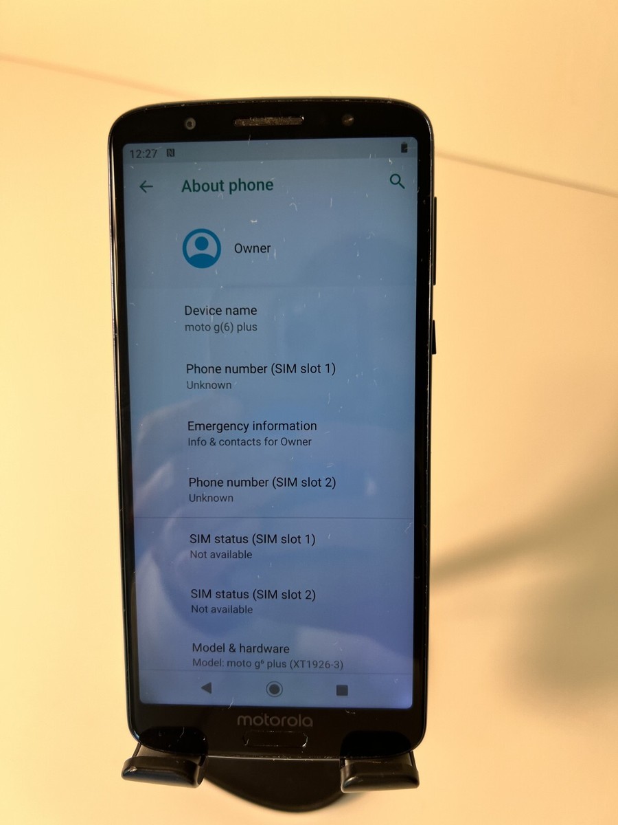 Lenovo - moto g6 plus（美品特価） Motorola Moto G6 Plus XT1926-3 64GB Verizon Blue Smartphone