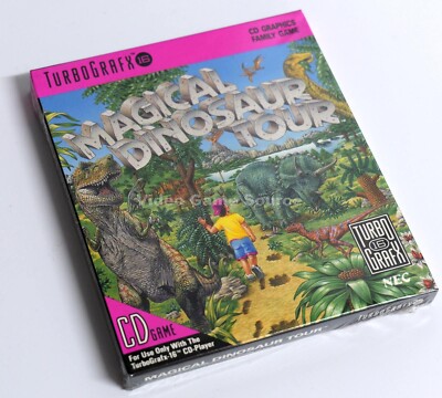 TurboGrafx 16/Duo Magical Dinosaur Tour NEC Game CD *Original versiegelt