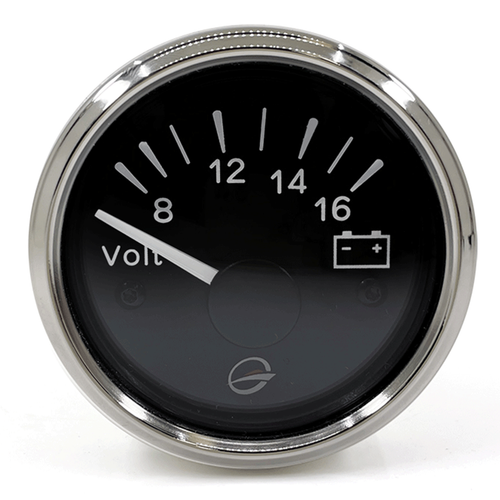 Purchase Volt Meter Gauge, 2"/52mm, Black / Chrome, LED Blue Back Lighting, 043-V-BC In US - Foto 3