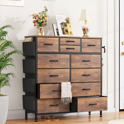 white christmas dresses GIKPAL Tall Dresser for Bedroom 12 Drawer Black Dresser Fabric Chest of  Drawers Slim Dresser with 12 Drawers Large Dresser,Black main image 0