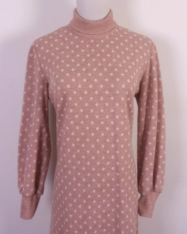Vestido Suéter Vintage Años 60 70 Serbin por Muriel Ryan ReTrO Lunares Talla 14 Foto 2 de 4