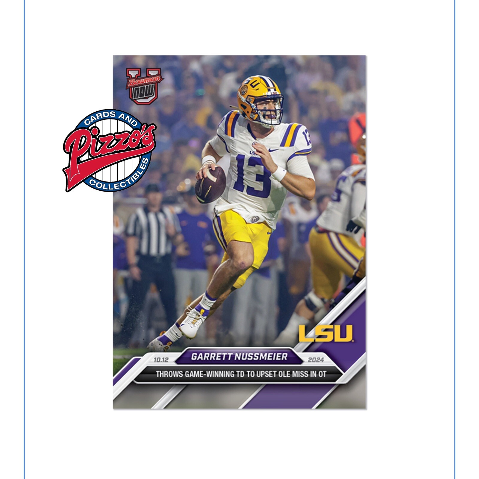 Garrett Nussmeier LSU - 2024 Bowman U Now Football Card 27 In Hand