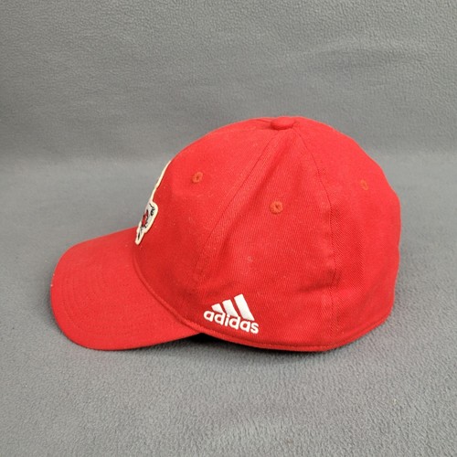 Adidas NC State Wolfpack Performance Golf Hat Mens OSFA Red A-Flex - Picture 2 of 8