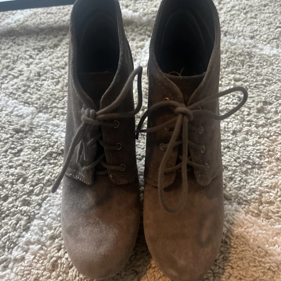 Jessica Simpson Mujer Catcher Gamuza Aceitada Botín Azulejo Gris 6M Con Caja Foto 2 de 4