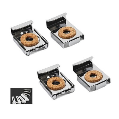 4Pcs Mirror Mounting Clips Spring Loaded Mirror Hanger Clips for Bathroom Toilet